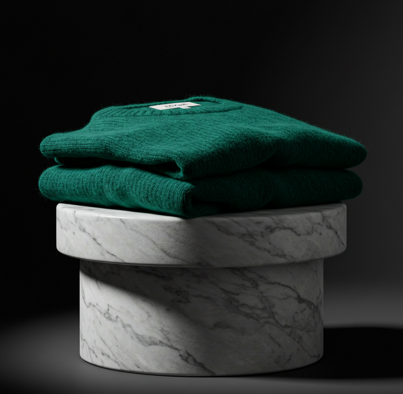 cashmere sweater on display